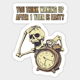 Angry Skeleton - Halloween - Funny & Sarcastic Sticker